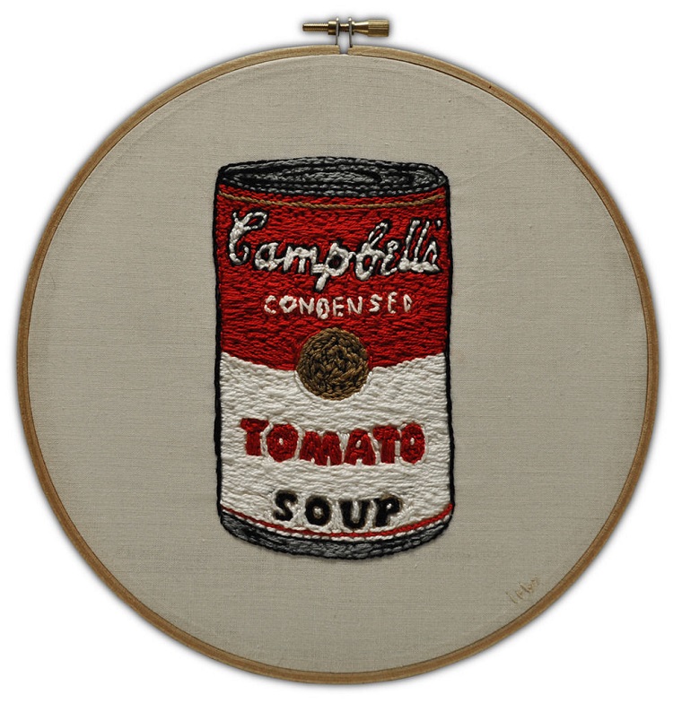 andy warhol embroidery