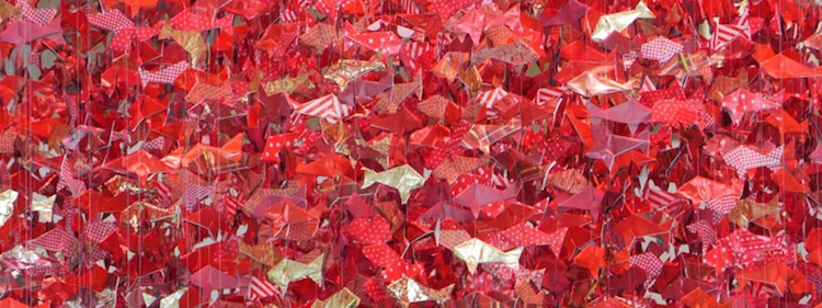 Jacqui Simmons origami art installation