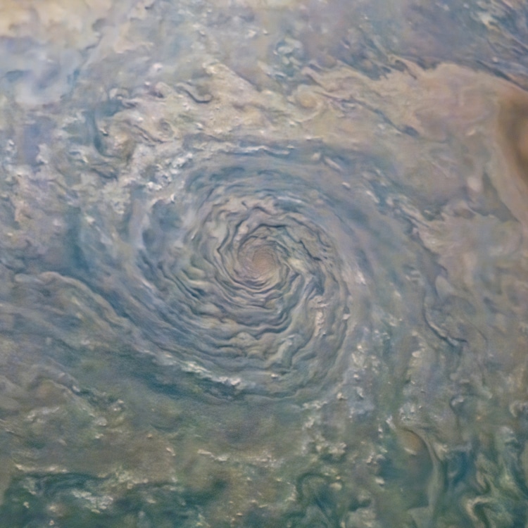 Swirling Clouds on Jupiter