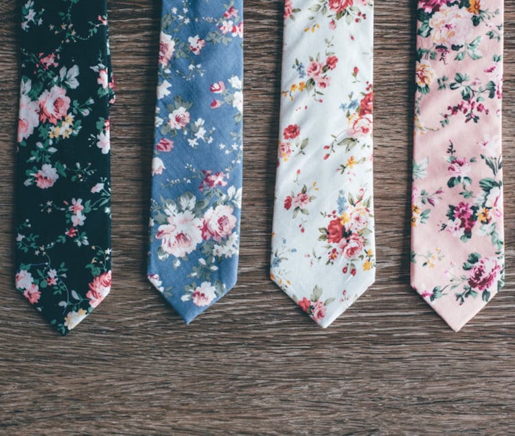 floral ties