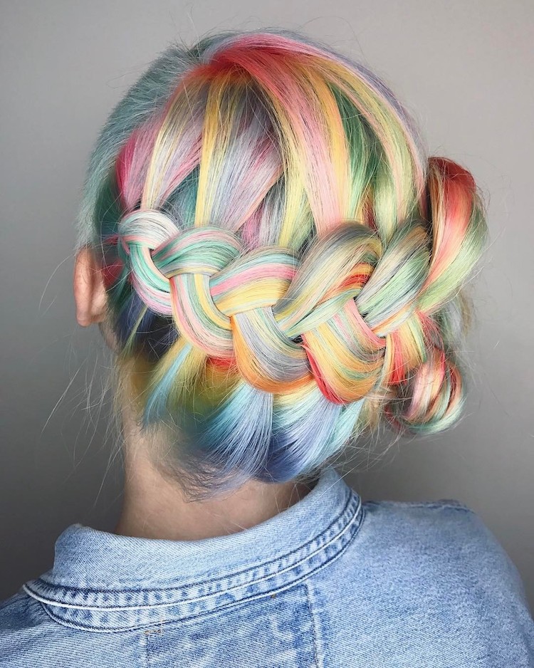 pastel braids