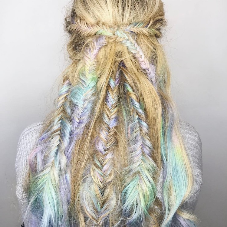 pastel braids