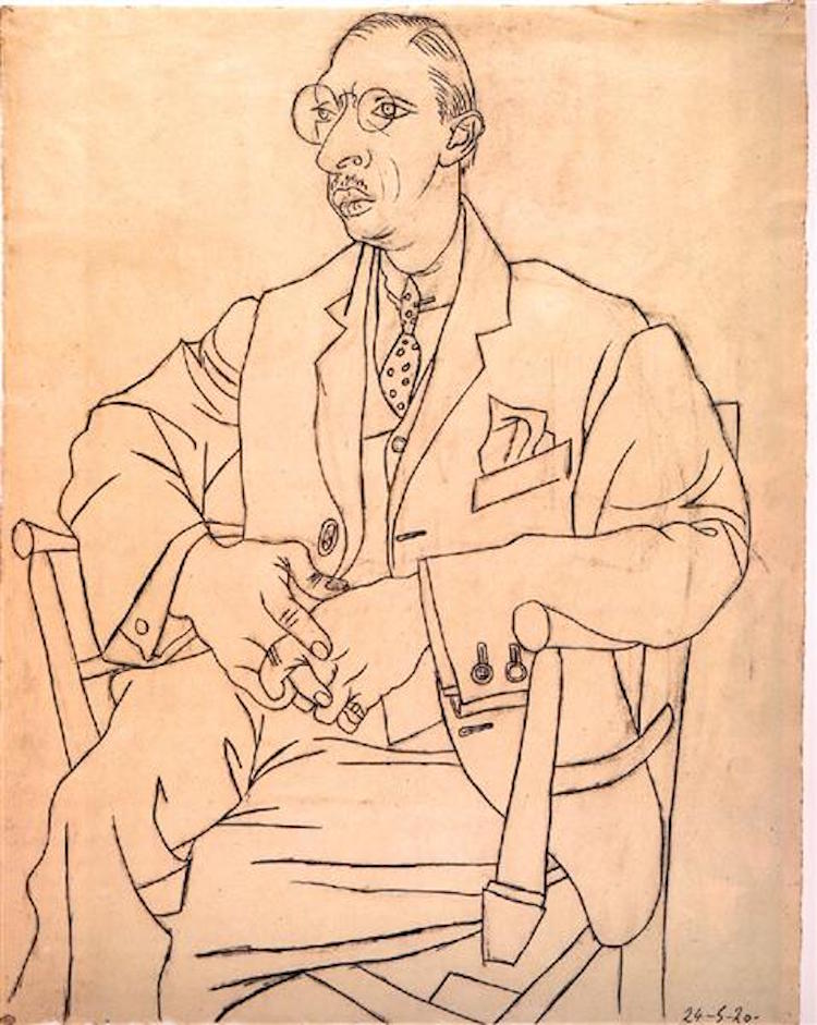 Pablo Picasso Famous Line Drawing