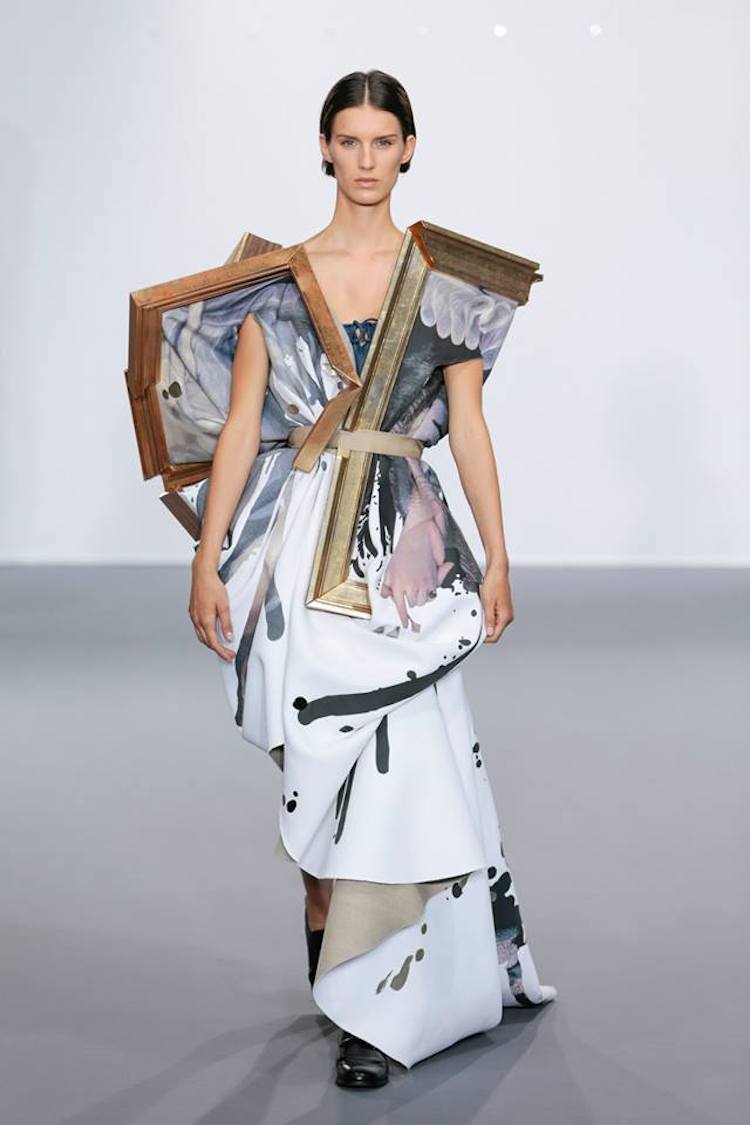 Framed Paintings Become Dresses at Victor & Rolf Fashion Show