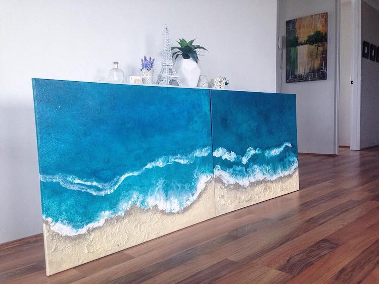 Blue Wave Paintings by Vanessa Mae