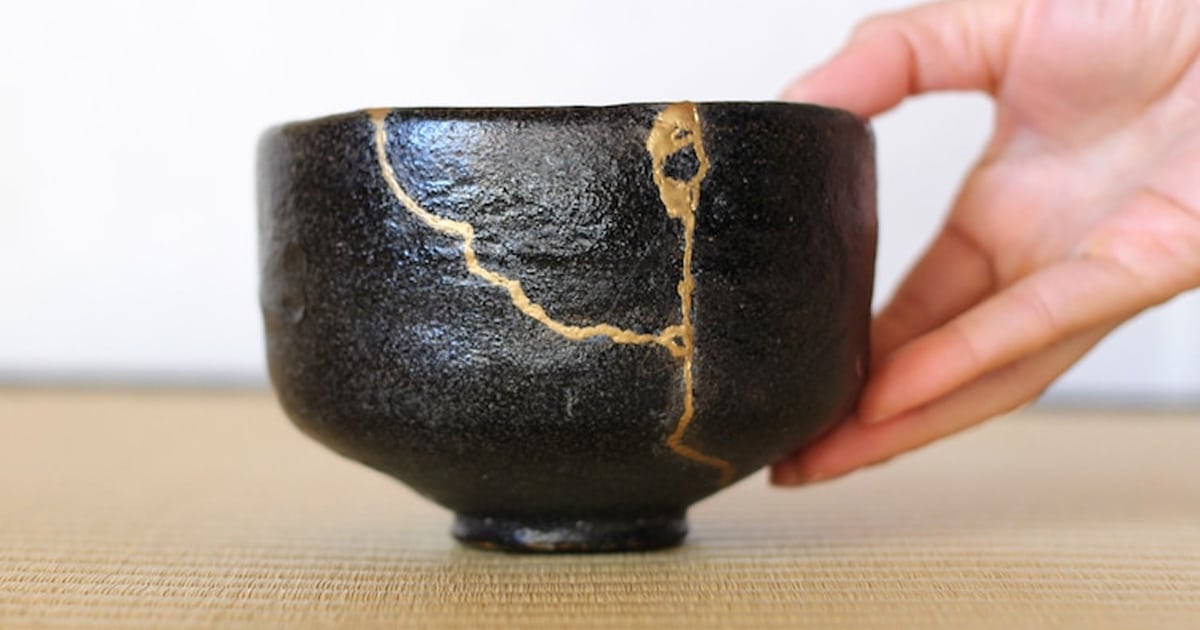 Kintsugi, a Centuries-Old Japanese Method of Repairing Pottery with Gold