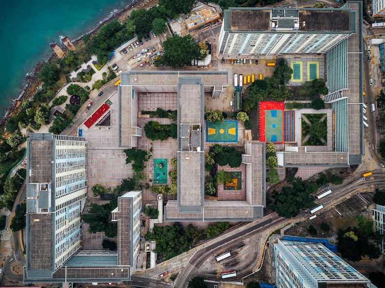 Andy Yeung kowloon walled city drone photos