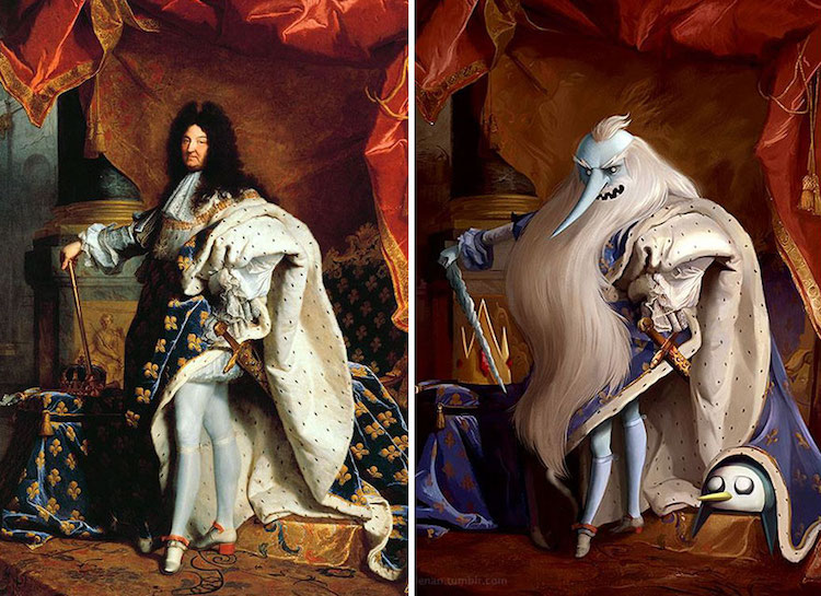 Video Game Royalty Reimagined as Classic Renaissance Era Paintings