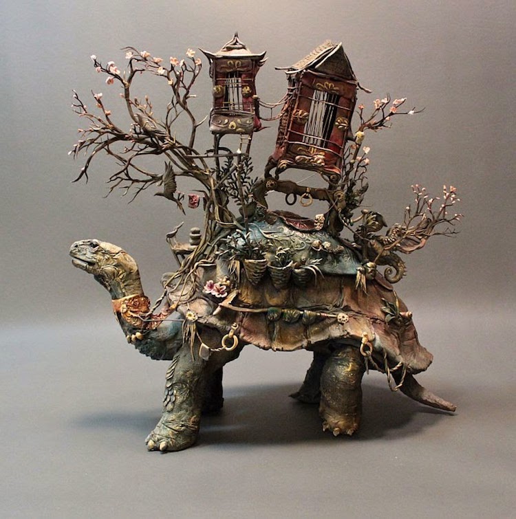 Ellen Jewett Surreal Animal Sculptures Surreal Sculptures Mixed-Media Sculptures