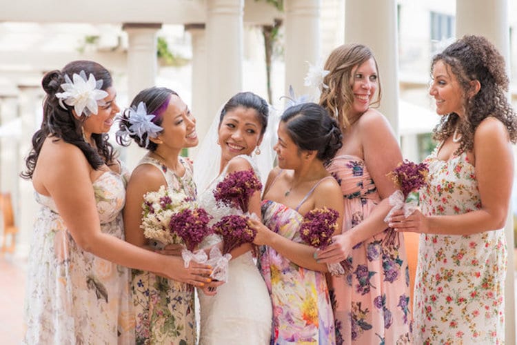 Floral Bridesmaid Dresses are the Latest Trend in Wedding Party Attire