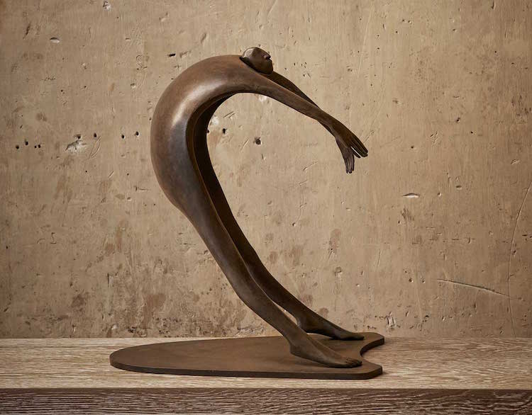 Fractured Bronze Figures Isabel Miramontes Surreal Sculptures