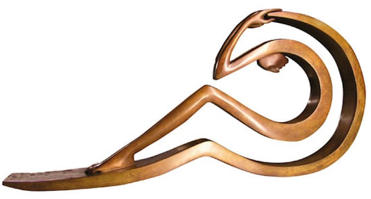 Fractured Bronze Figures Isabel Miramontes Surreal Sculptures