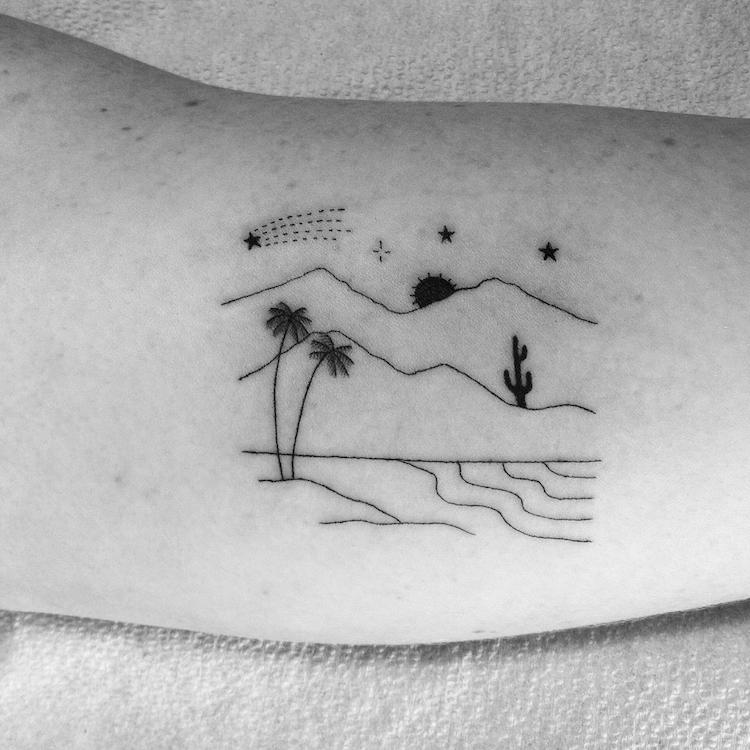 Funny Tattoos by Sean from Texas Inspired by Line Drawings