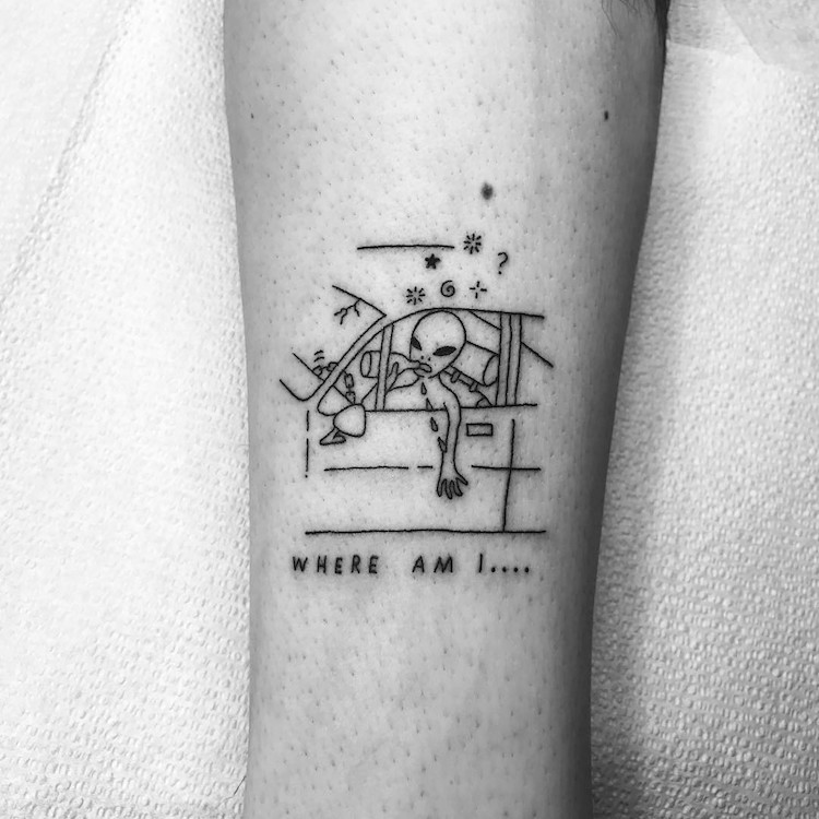 Simple Tattoos Funny Tattoos Line Drawings Sean from Texas