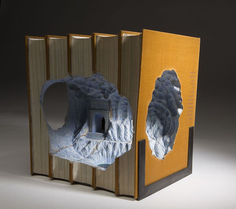Guy Laramee Book Sculptures