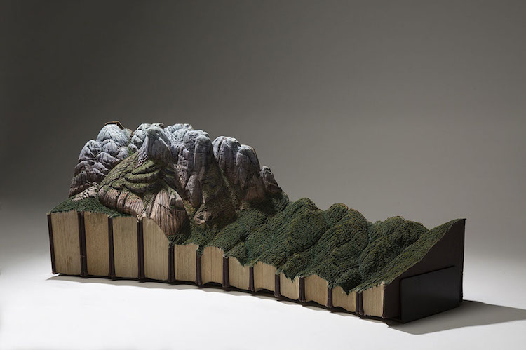 Guy Laramee Book Sculptures