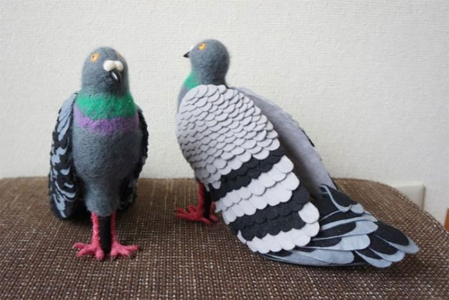 pigeon shoes felted shoes