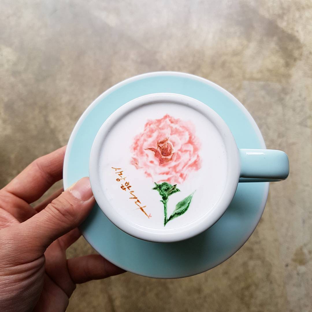 Colored Latte Art