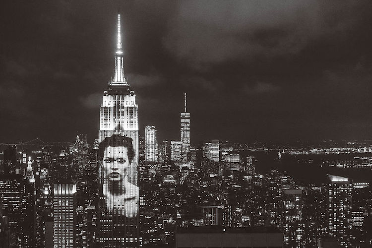 Projection on Empire State Building