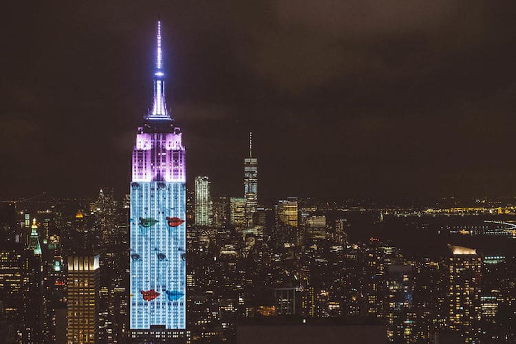 Projection on Empire State Building