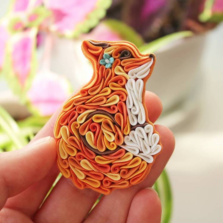 Vibrant Polymer Clay Jewelry Made with a Uniquely Textured Technique