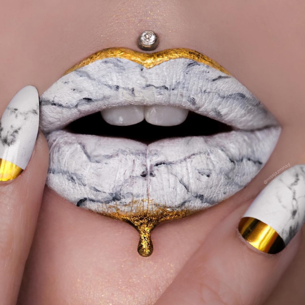 Marble Lips is the Latest Lipstick Trend That's Creatively Stone Cold