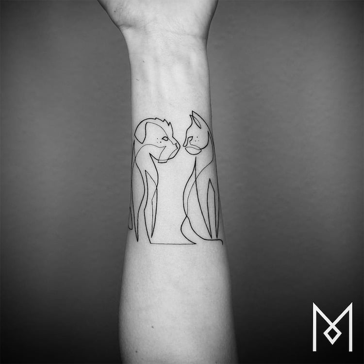 Minimalist Tattoo Single Line Tattoo Line Tattoos One Line Tattoo Mo Ganji