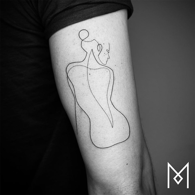 Minimalist Tattoo Single Line Tattoo Line Tattoos One Line Tattoo Mo Ganji