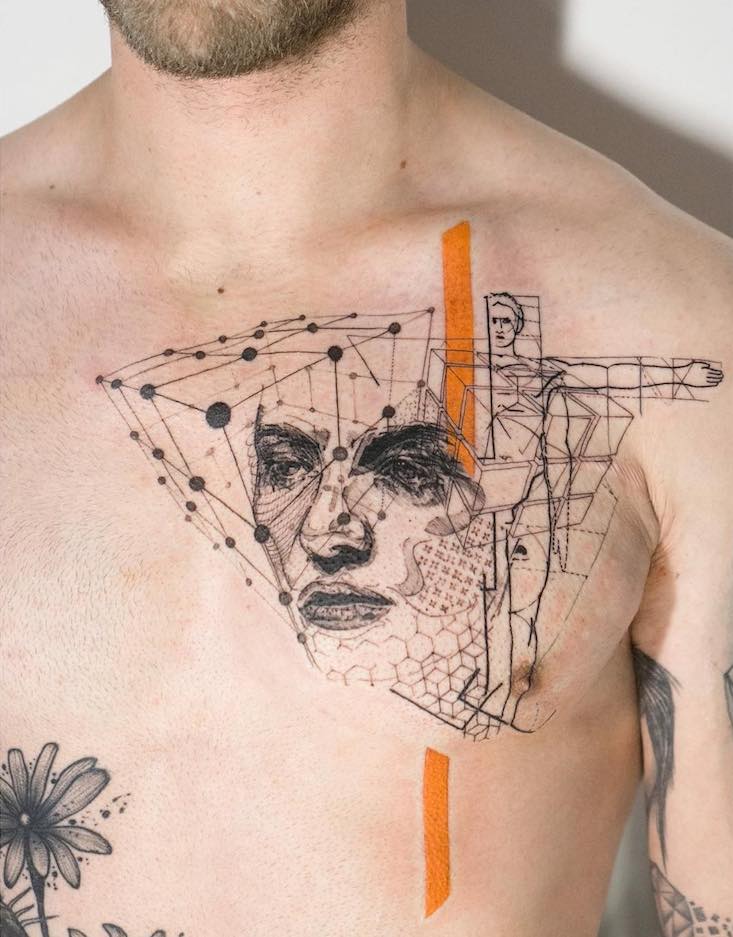 Creative Geometric Tattoo Ideas For You | Aliens Tatoo