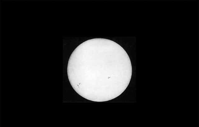 oldest photograph of the sun