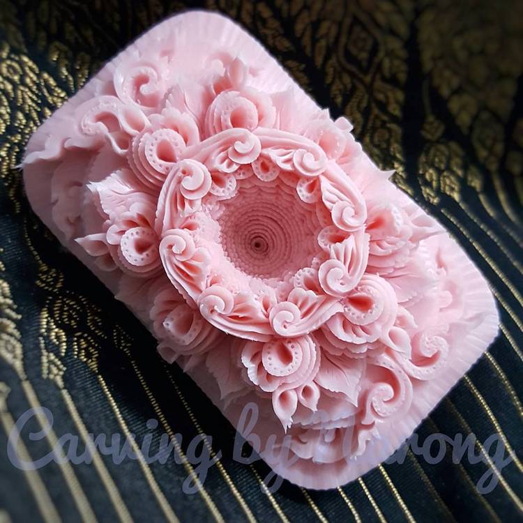 Carved Soap Sculptures by Narong