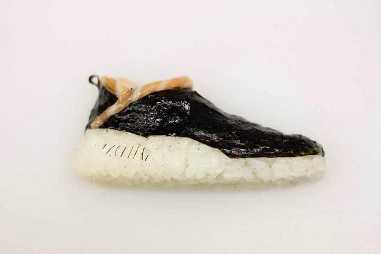 Sushi Shoes Shoes Made Out Of Sushi Yujia Hu Sushi Sneakers Onigiri Art