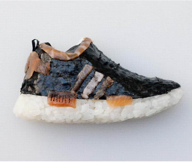 Sushi Shoes Shoes Made Out Of Sushi Yujia Hu Sushi Sneakers Onigiri Art