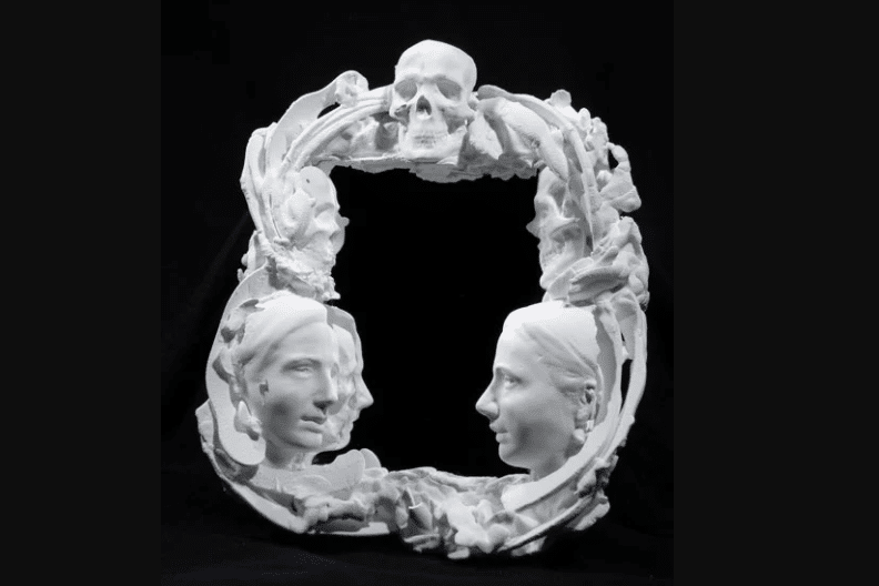 Skull Art Surreal Sculpture Taiji Taomote