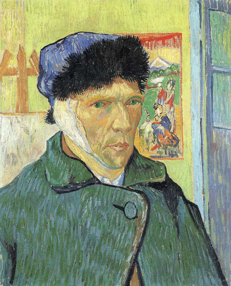 Van Gogh Starry Night Art Post-Impressionism Famous Paintings Self-Portrait