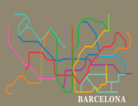 Animated Subway Map Metro Map Barcelona