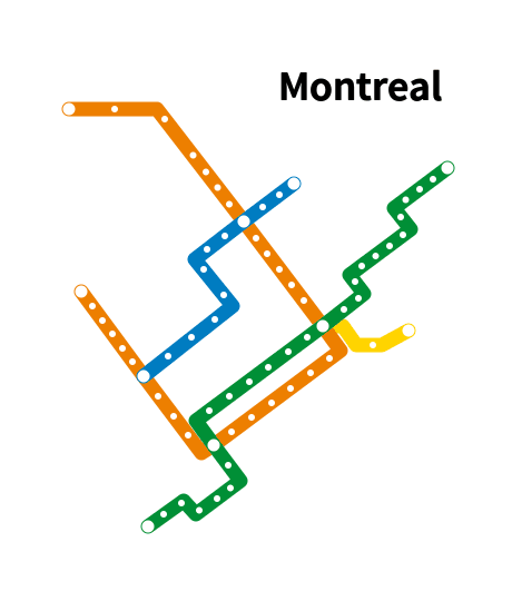 Animated Subway Map Metro Map Montreal