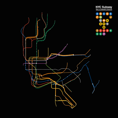 Animated Subway Map Metro Map New York