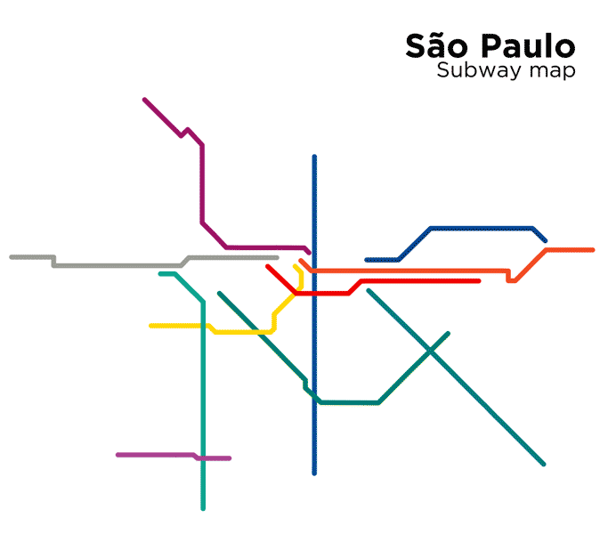 Animated Subway Map Metro Map Sao Paulo