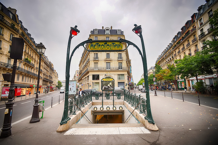 Paris Metro Art Nouveau Entrances