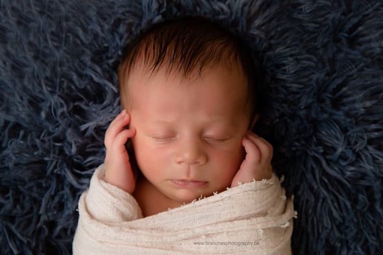 Newborn Baby Photos of Baby Born in a Grocery Store