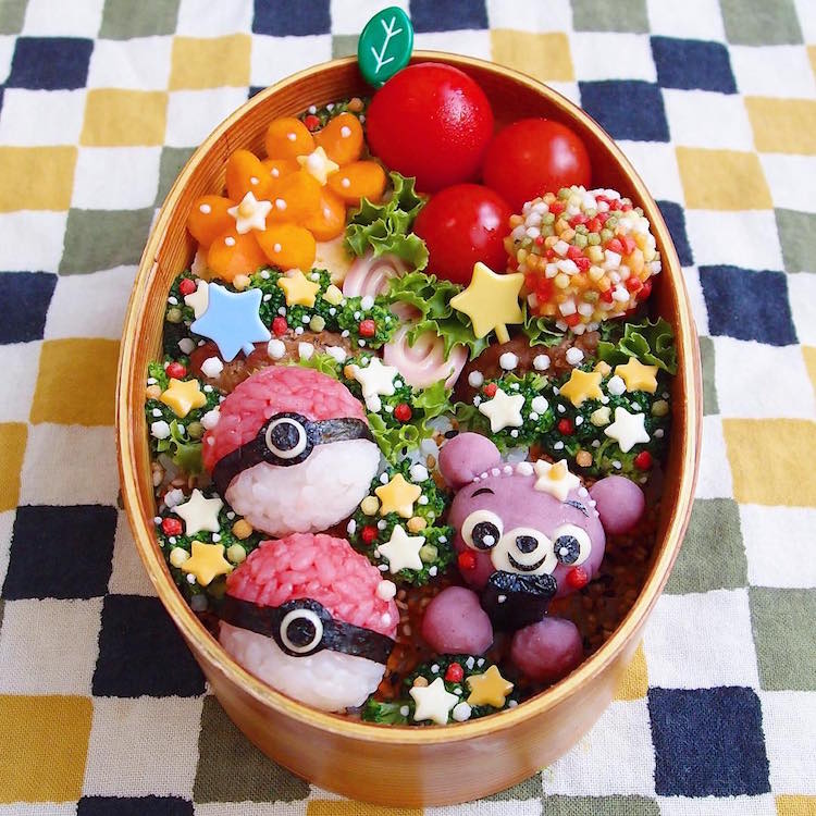 Bento Box Art Inspired by Colorful Pop Culture Characters