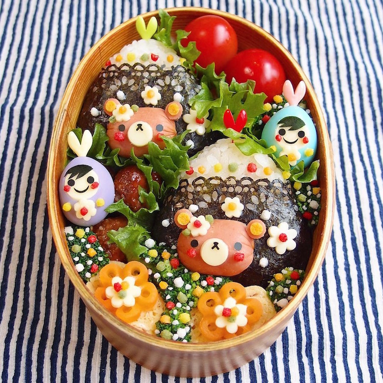 Bento Box Art Inspired by Colorful Pop Culture Characters