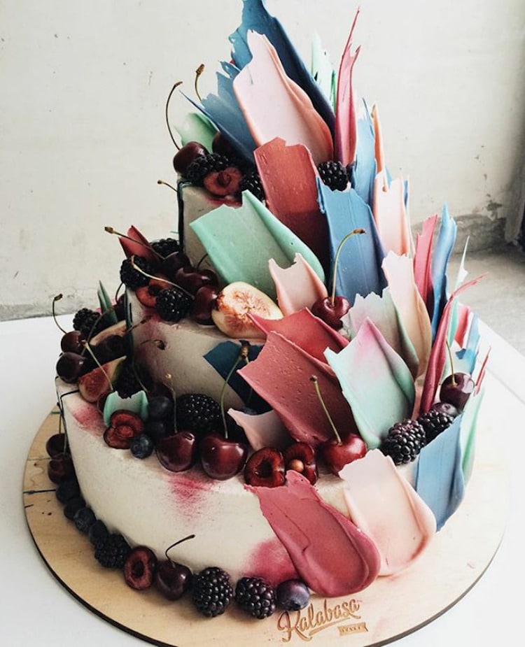 Brushstoke Cakes Paint Splatter Cake Decorating Kalabasa
