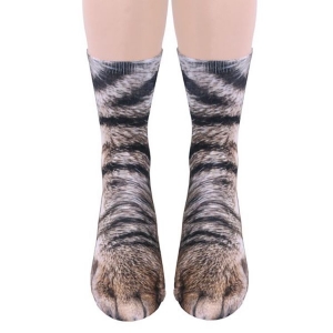 Realistically Printed Animal Paw Socks Transform Your Feet into Creatures