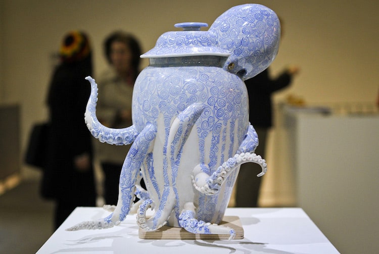 Ceramic Octopus Vase Ceramic Vessels Keiko Masumoto