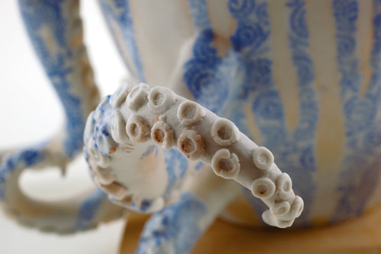 Ceramic Octopus Vase Ceramic Vessels Keiko Masumoto