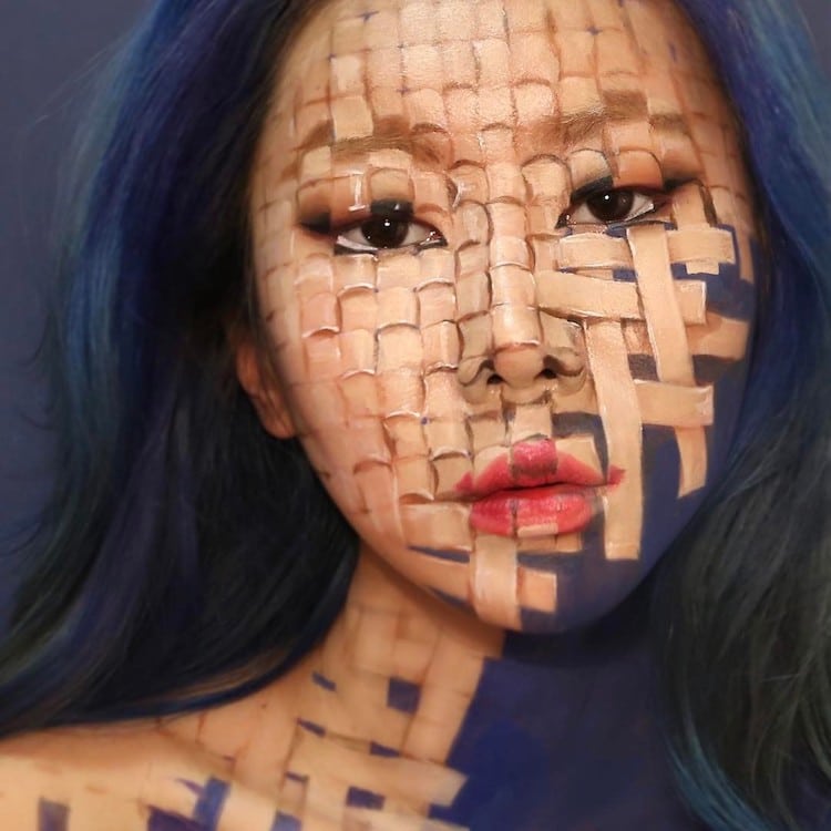 Dain Yoon Creates Mind-Bending Body Art with Optical Illusion Makeup