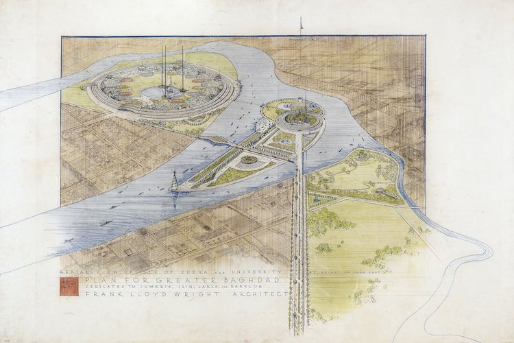 Frank Lloyd Wright drawing