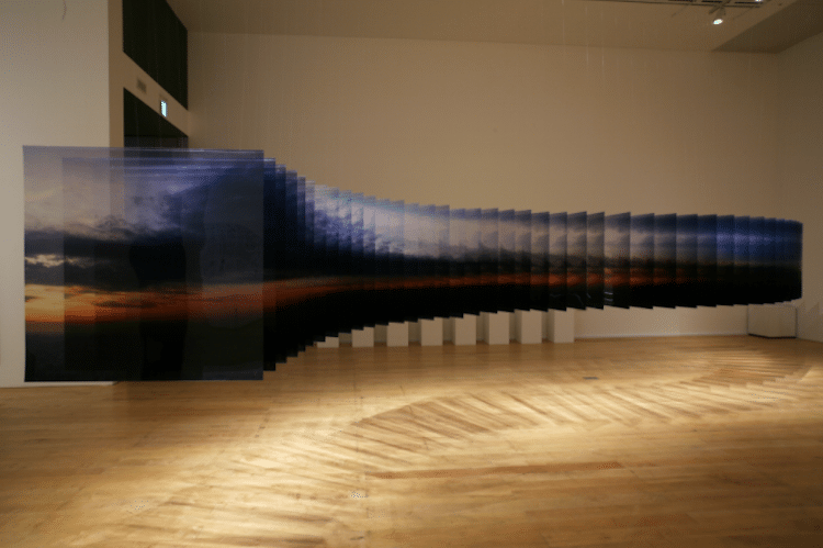 Layer Drawings Nobuhiro Nakanishi Installation Art Photos on Glass